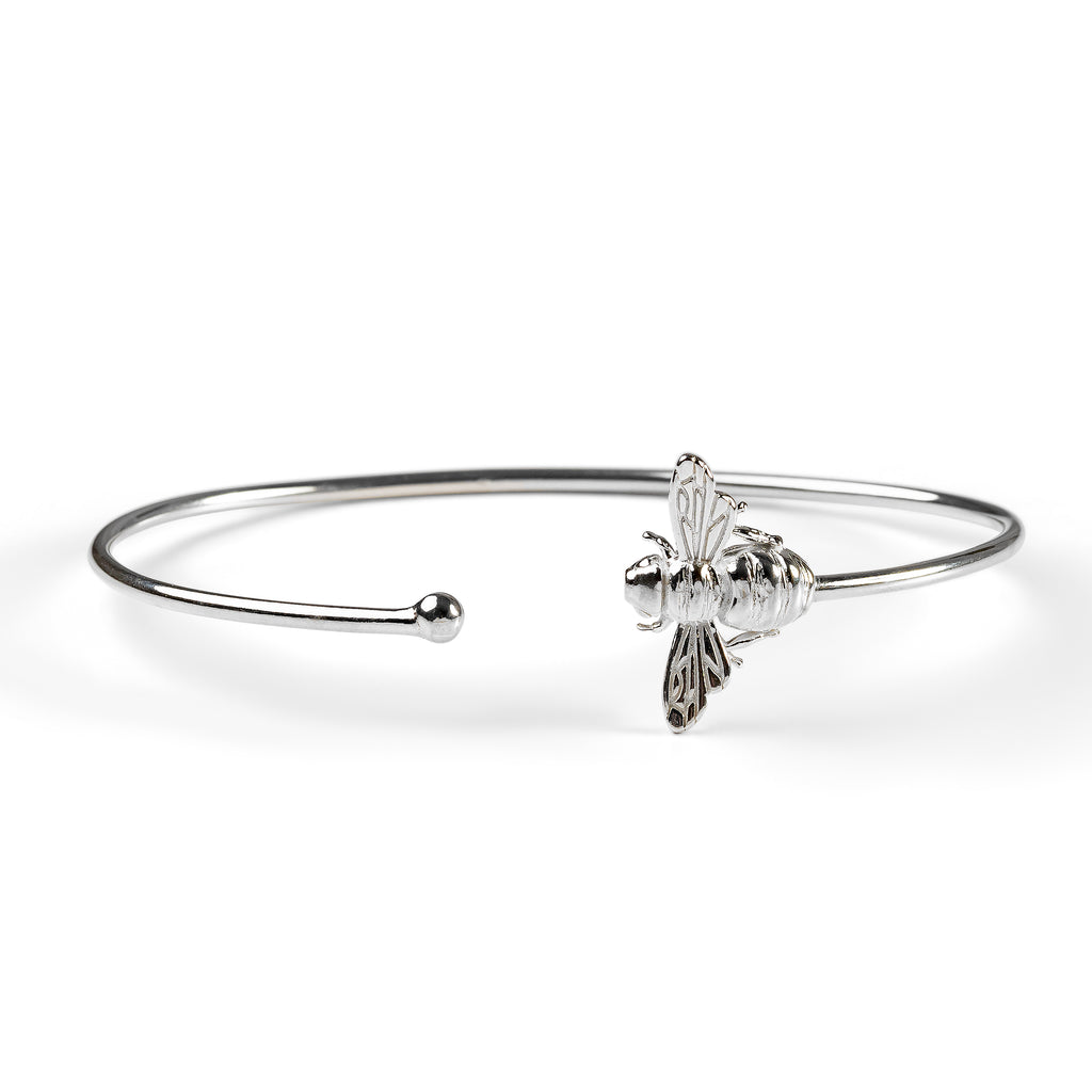 Solid Silver Bee hotsell Bangle