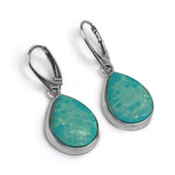 Cute Tibetan Turquoise Earrings - Natural Designer Gemstones