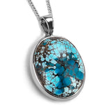 Speckled Tibetan Turquoise Necklace -Natural Designer Gemstone