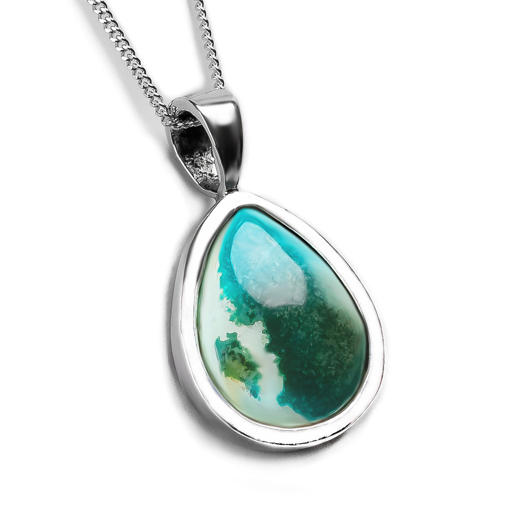 Picturesque Tibetan Turquoise Necklace-Natural Designer Gemstone – Henryka