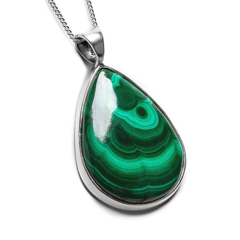 Classy Malachite Necklace - Natural Designer Gemstone