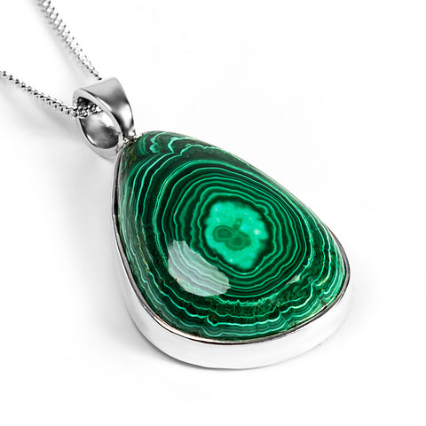 Malachite Necklace - Natural Designer Gemstone