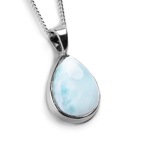 Sweet Larimar Necklace - Natural Designer Gemstone