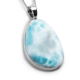 Glorious Larimar Necklace - Natural Designer Gemstone