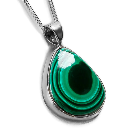 Cute Malachite Necklace - Natural Designer Gemstone