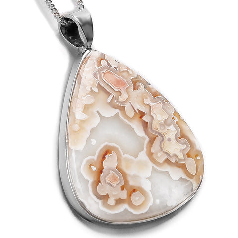 Exceptional Crazy Lace Agate Gemstone Necklace - Natural Designer Gemstone