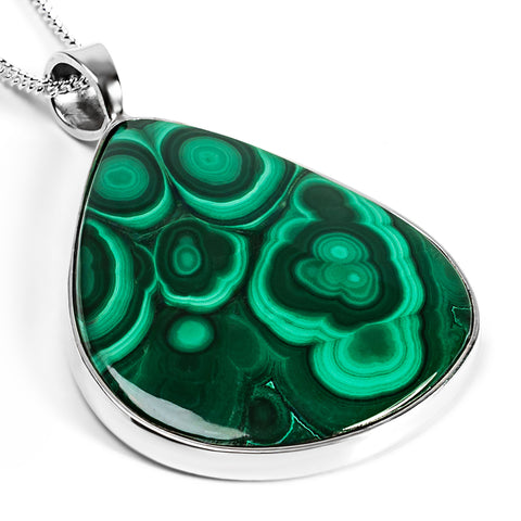 Lovely Malachite Necklace - Natural Designer Gemstone