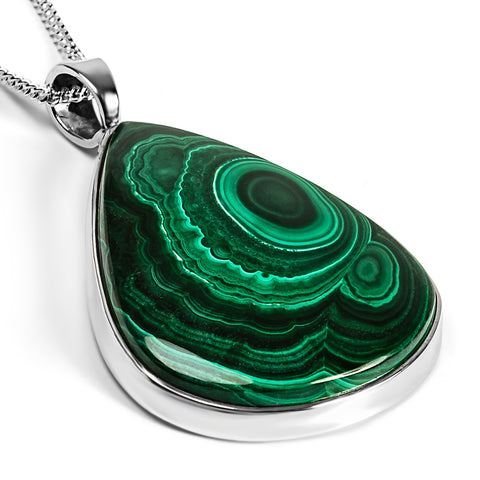 Malachite Necklace - Natural Designer Gemstone