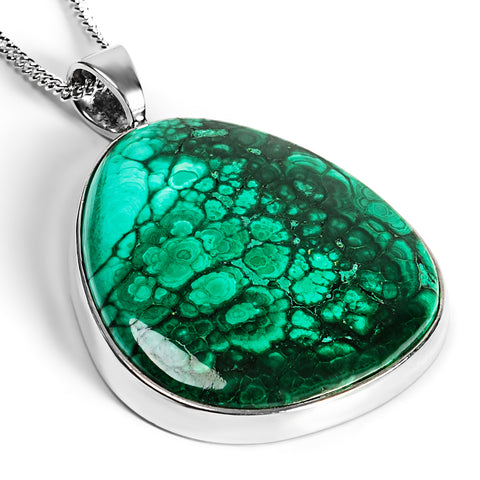 Magnificent Malachite Necklace - Natural Designer Gemstone