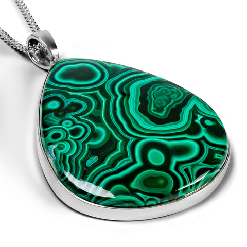 Perfect Malachite Necklace - Natural Designer Gemstone