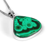 Intricate Malachite Necklace - Natural Designer Gemstone