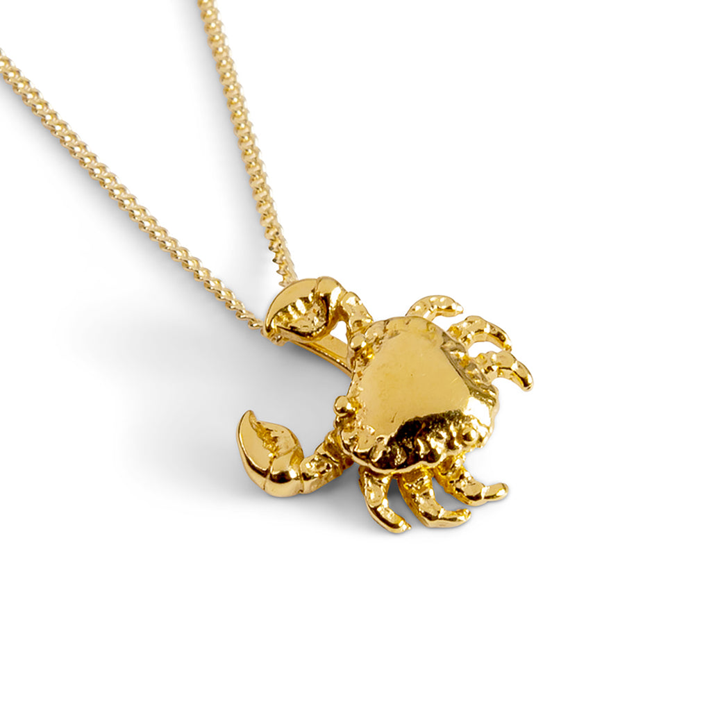 Crab Necklace | Gold Crab Necklace | Sea Life Jewellery – Henryka