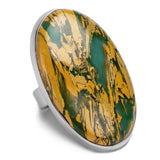 Artistic Mariposite Statement Ring - Natural Designer Gemstone