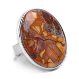 Indonesian Picasso Jasper Ring - Natural Designer Gemstone