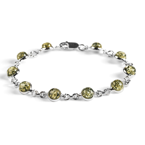 Green amber deals bracelet