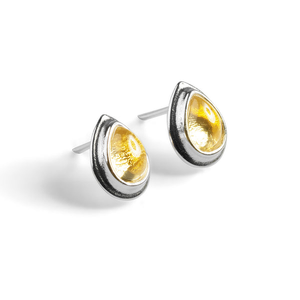 Natural Citrine outlet 925Silver Studs