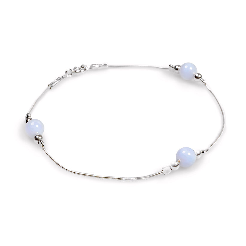 Blue lace clearance agate bracelet uk