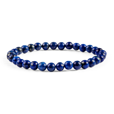 Stretch Bead Bracelet in Lapis Lazuli