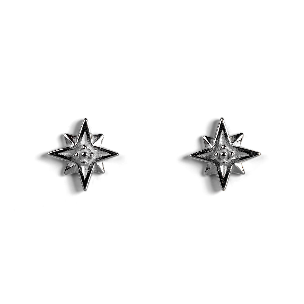 Silver Star Earrings | Henryka UK | Women's Silver Earrings